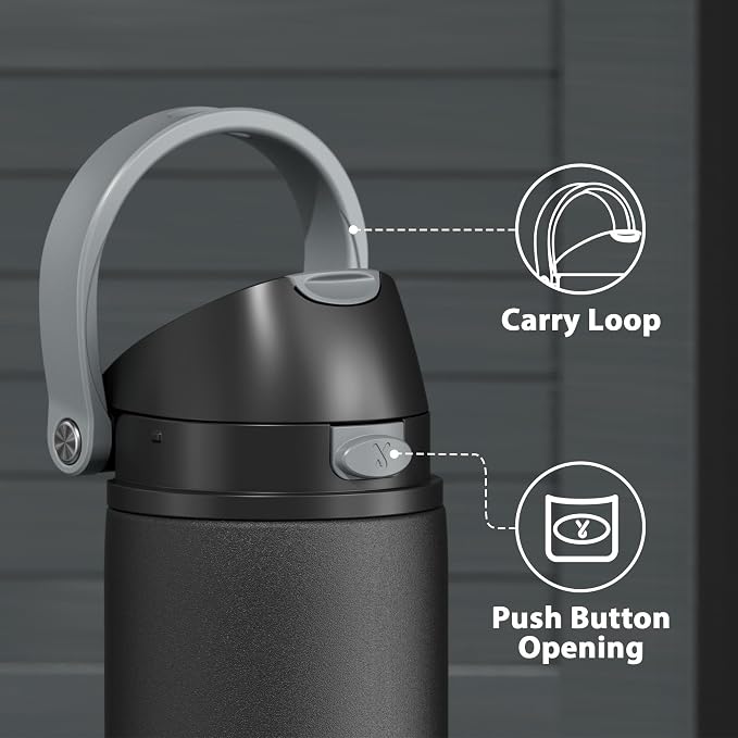 24 oz Insulated Water Bottle for Sports: Meoky Stainless Steel Water Bottle - Image 5