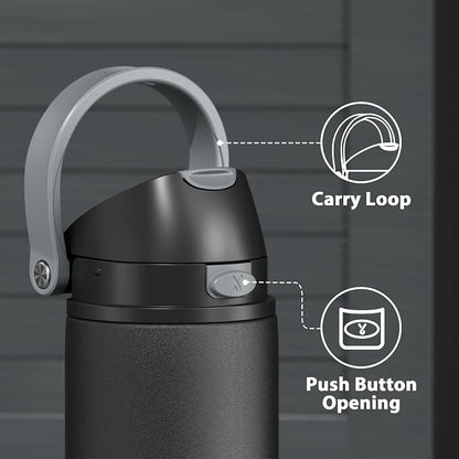 24 oz Insulated Water Bottle for Sports: Meoky Stainless Steel Water Bottle - Image 5