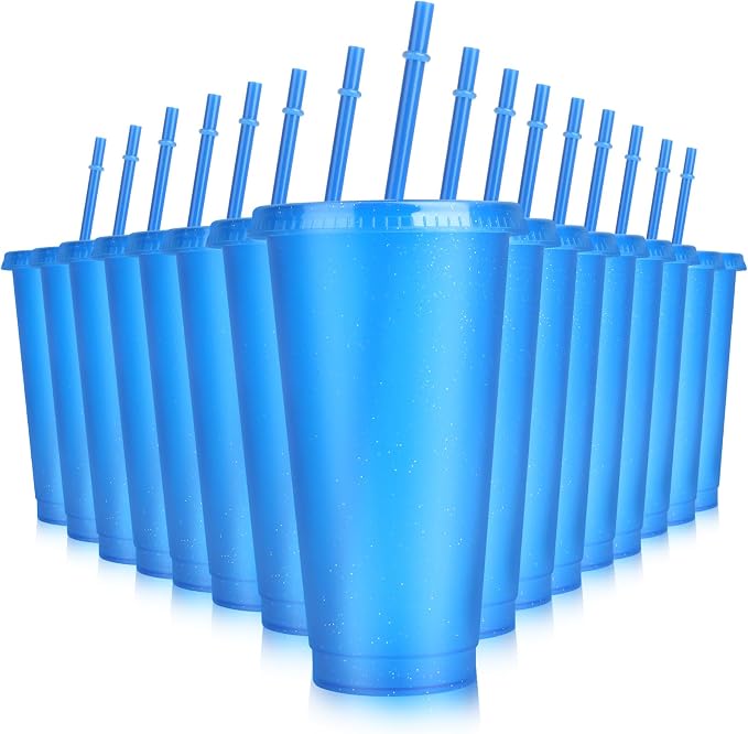Hxezoc 16 Pieces Reusable Cups by Hxezoc