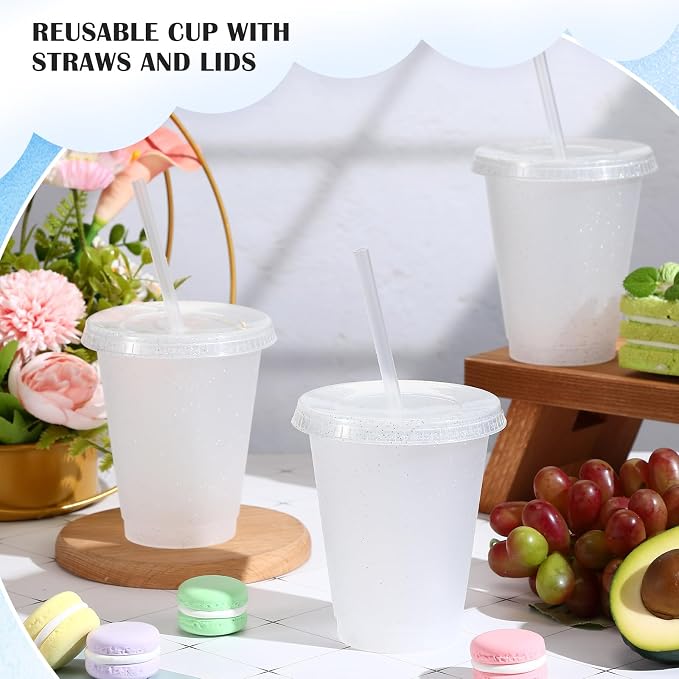 Uiifan 6 Pcs 16 oz Reusable Tumbler - Image 3