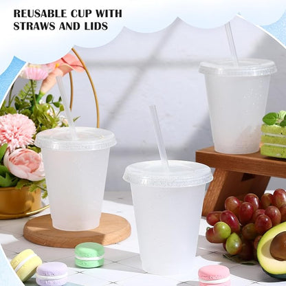 Uiifan 6 Pcs 16 oz Reusable Tumbler - Image 3
