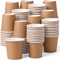 200 Pcs Mini Coffee Cups Brown Culture Cup 2oz Disposable Bathroom Cups Paper by Unknown