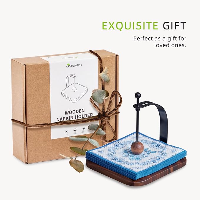 South American Rain Wood Napkin Holder - Image 9