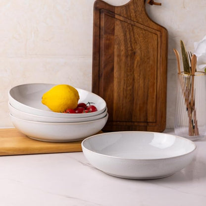 AmorArc 8.5'' Large Ceramic Pasta Bowls, 36oz Stoneware Pasta Serving Bowls Set - Image 7