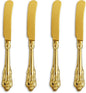 Gorgeous 4-Piece 6.9-Inch 18/10 Gold Butter Spreader Set | 18/10 Stainless by KEAWELL