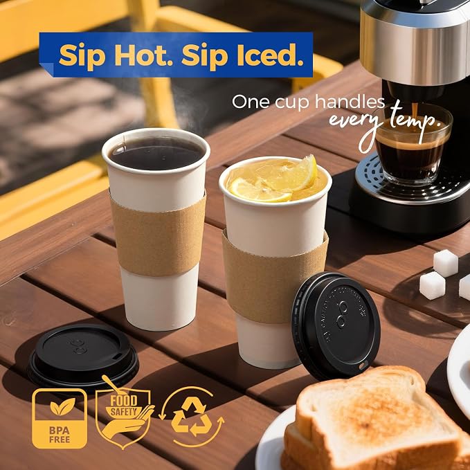 Fit Meal Prep 500 Pack 20 oz Disposable Coffee Cups - Image 5