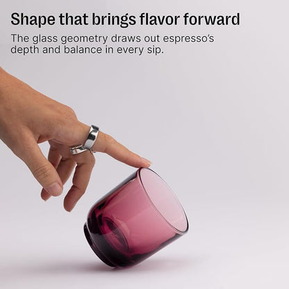 Fellow Pirch Cappuccino Cups 6.5 oz, Weighted Glass - Image 5
