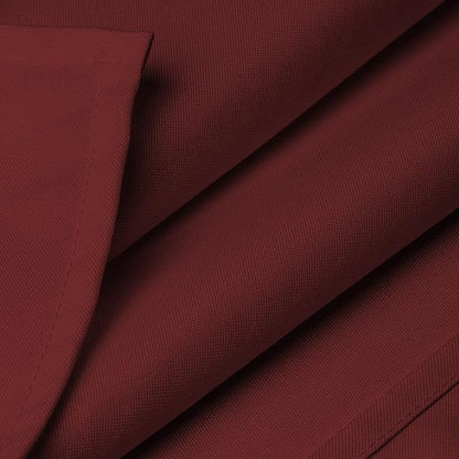 Lann's Linens 70 x 120 Inch Rectangular Tablecloth, Washable Polyester Fabric Table Cloth for Dining Tables, Parties, Restaurants, Weddings - Burgundy