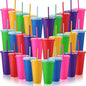 Honeydak 30 Pack Tumbler with Straw and Lid Bulk Cups by Honeydak