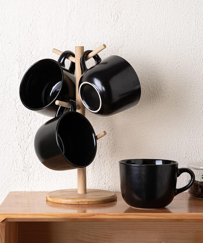 AmorArc 24 oz Soup Mugs with Handles, Jumbo Ceramic Bowls Mugs Set with handles - Image 6