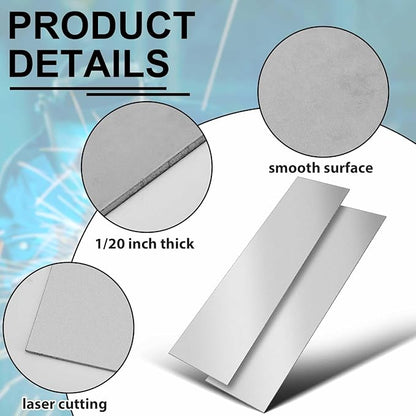 12 x 48 Inch 16 Gauge Mild Steel Sheet Metal Plate, Square Weldable Carbon Cold Rolled Panels for Industrial DIY Welding, Craft Use Accessories, Easy Formability Smooth Surface