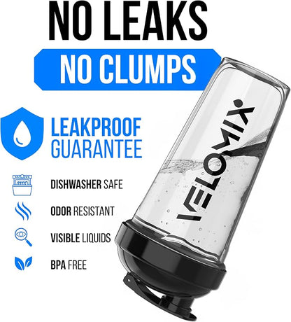 VELOMIX 2 Pack 28oz Protein Shaker Bottle - Image 2