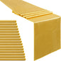 Gold Table Runners 16 Pack 12x108 inch Silk Satin Smooth Fabric | Satin Table by B-COOL