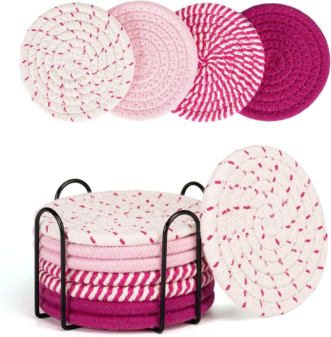 Coasters for Drinks Absorbent, Coasters Set of 4 by Smgmg