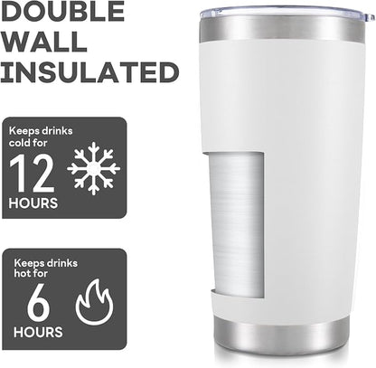 20 oz Tumbler with Lid Stainless Steel Insulated Tumblers Bulk Cups Mug | - Image 3