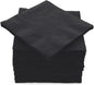 100 Pack Black Beverage Napkins, Big Party Pack, 2 Ply, Ideal for Wedding, Party, Birthday, Dinner, Lunch, Cocktails. (5” x 5”) by Amcrate