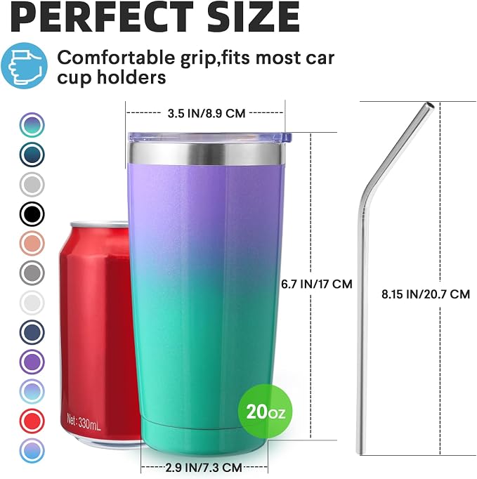 Volhoply 20oz Stainless Steel Tumbler - Image 2