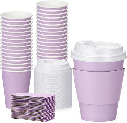 Patelai 48 Pcs 12 oz Disposable Coffee Cups by Patelai