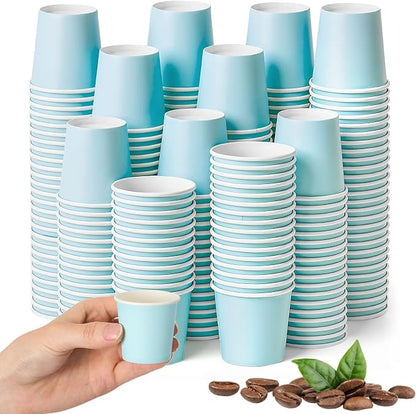 100 Pack 1oz Mini Coffee Cups Disposable Paper Cups Hot or Cold Beverage Cup by Unknown