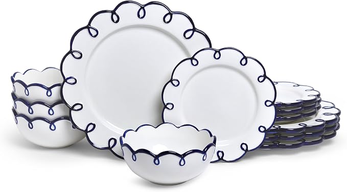 Sango 12-Piece Stoneware Dinnerware Set by Sango
