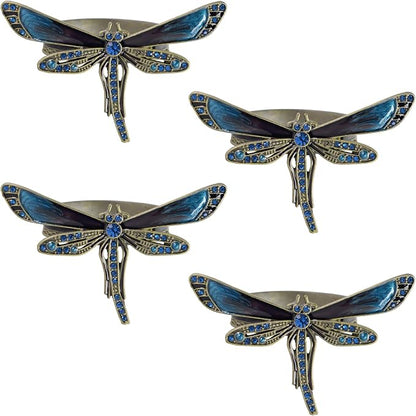 Dragonfly Napkin Ring Set of 4, Decorative Table Settings by Unknown