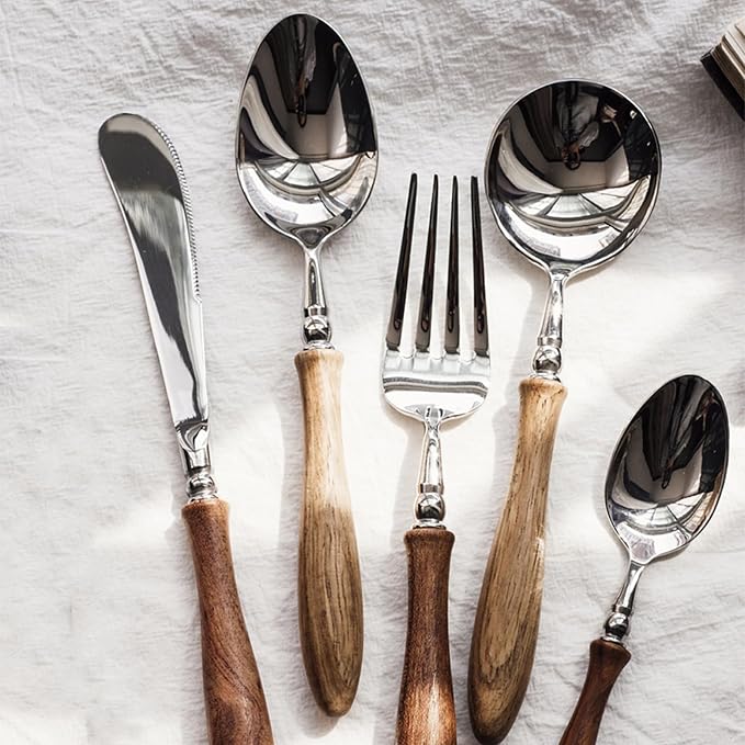 20 Piece Silverware Set Service by IKXOLifeswhispersweresonate