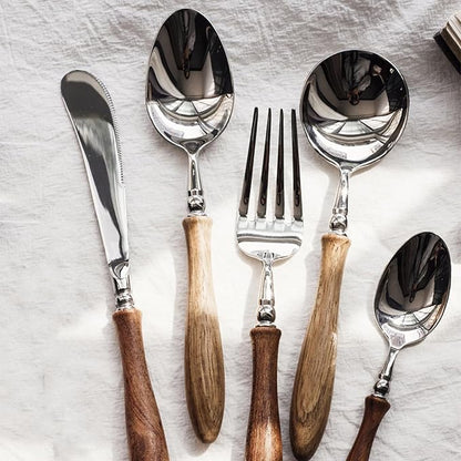 20 Piece Silverware Set Service by IKXOLifeswhispersweresonate