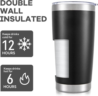 20 oz Tumbler with Lid Stainless Steel Insulated Tumblers Cups Travel Mug | - Image 3