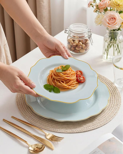 bUCLA 180PCS Green Plastic Plates - Image 6