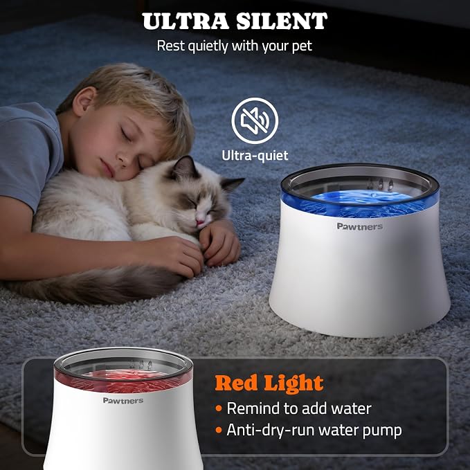 Pawtners 1 Gal/3.5L Dog Water Fountain, Automatic Dog Water Bowl Dispenser | - Image 7