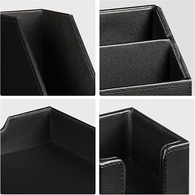 Ayunga PU Leather 6-piece Office Supplies Combination Set, Pencil Cup, Business - Image 3