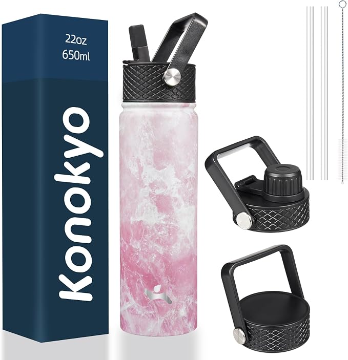 Konokyo 22 oz Insulated Stainless Steel Water Bottle by Konokyo