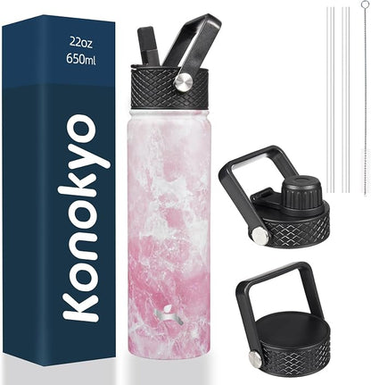 Konokyo 22 oz Insulated Stainless Steel Water Bottle by Konokyo