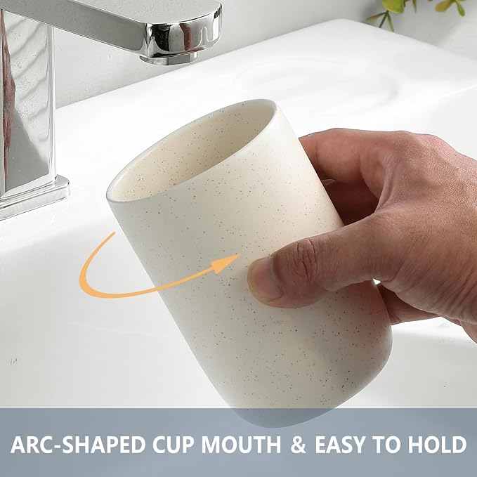 Beige Toothbrush Holders for Bathrooms - Image 5
