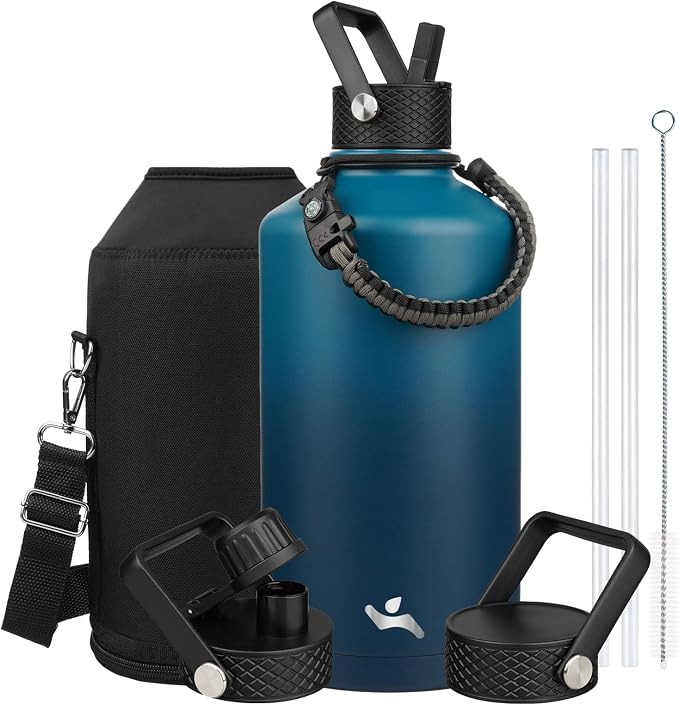 Konokyo 128 oz Insulated Stainless Steel Water Bottle Jug by Konokyo