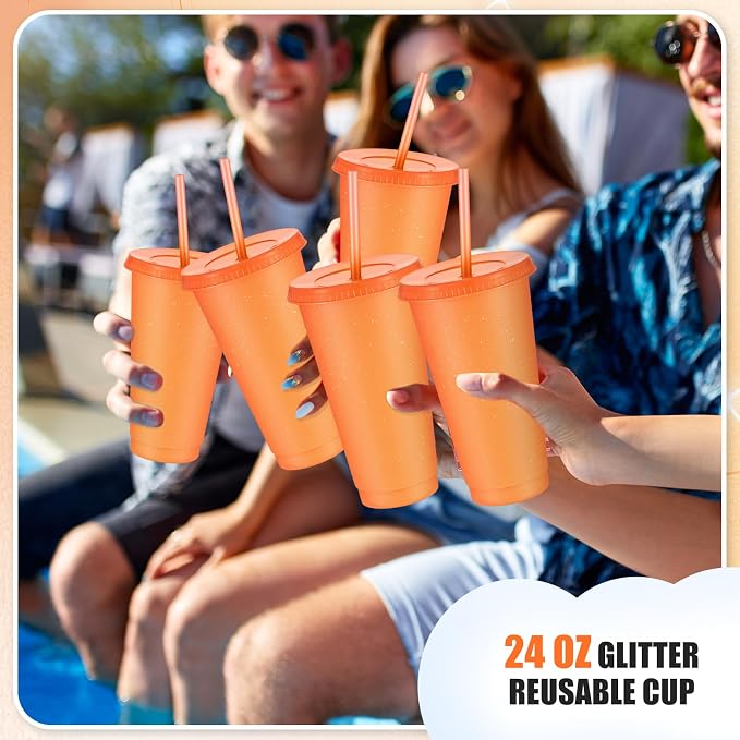 Uiifan 6 Pcs 24 oz Reusable Tumbler - Image 5