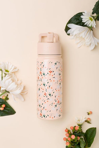 Simple Modern Kids Water Bottle & Toddler Cup | 18oz | Floral | Insulated - Image 2