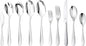 Silverware Set for 8 with Serving Utensils, 18/10 Stainless Steel Flatware, Mirror Finish, Dishwasher Safe, Heavy-Duty Cutlery, Built to Last (45-Piece Including a Serving Set, Fidenza)