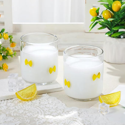 SiliFine 2 PCS Farfalle Pasta Icon Juice Glasses - 14oz Farfalle Pasta Stemless - Image 6