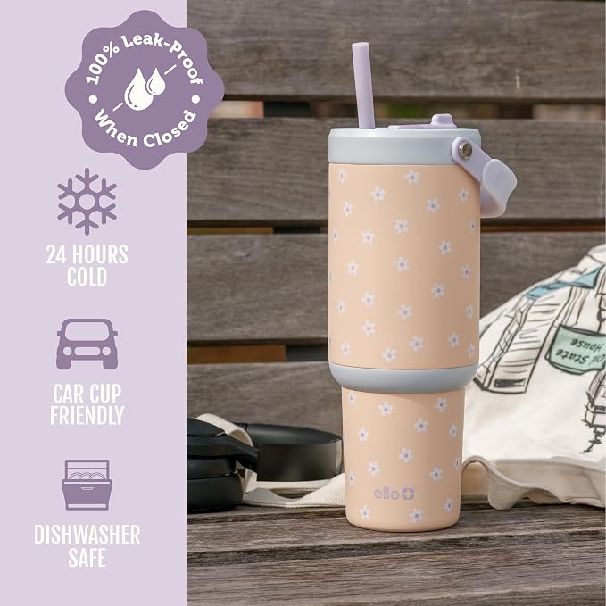 Ello Oasis Go+ 26oz Insulated Stainless Steel Tumbler - Image 4