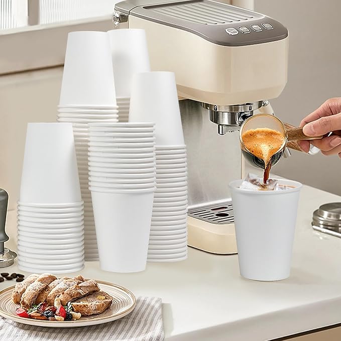 Clawsoff 12 oz 1000 Count Paper Cups Disposable Hot Beverage Coffee Cups | - Image 6