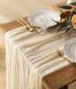 Vitalizart Cheesecloth Table Runner Ivory White 10ft Gauze Boho Rustic | 120 by Vitalizart