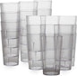 Restaurant Grade, BPA-Free 12oz Clear Plastic Cups 24pk. Super Durable by FoodRestaurantSupplies