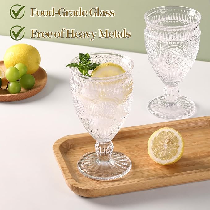 Darlion Goblets, Water Glasses, Goblet Glasses, Food-Grade Glass, Thick Glass - Image 3