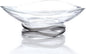 nambe Braid Centerpiece Bowl | Fruit Display Bowl | Decorative Bowl for Table Décor or Kitchen Counter | Chrome Plate and Glass | Modern Centerpiece | 11-Inch