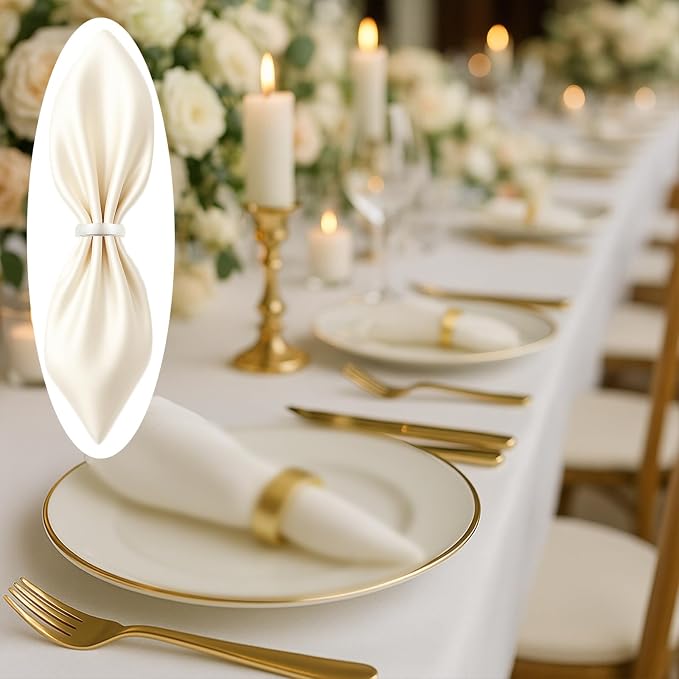 12 Pcs Stainless Steel Napkin Rings - Image 4