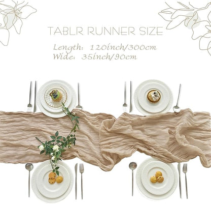 IVAPUPU Nude Table Runner 120 Inches - Image 3