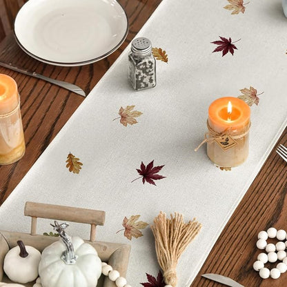 Artoid Mode 210 GSM Fall Table Runner 13x72 Inch Home Party Decor | Watercolor - Image 7
