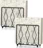 Napkin Holder for Table, 2 Pack Modern Metal Napkin Holders for Paper Napkins & Kitchen Dining & Countertops, Cocktail Upright Napkin Holder Dispenser Suitable for All Room Decors (Black)