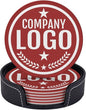 Custom Leather Coasters with Logo by Handmade